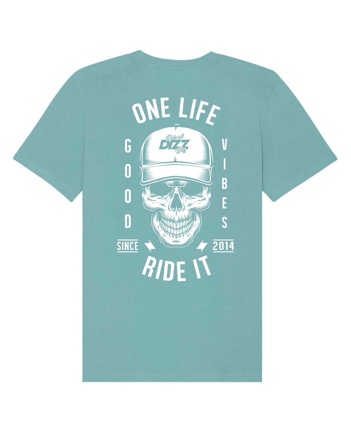 T-Shirt Skull - Teal